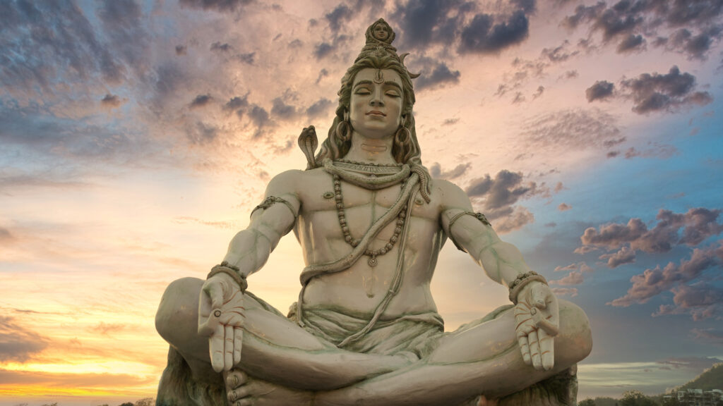 Statue of Hindu Yoga God.