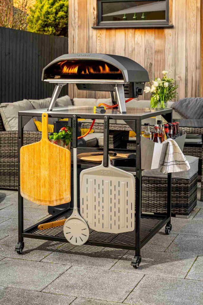 Ooni pizza oven and accessories.